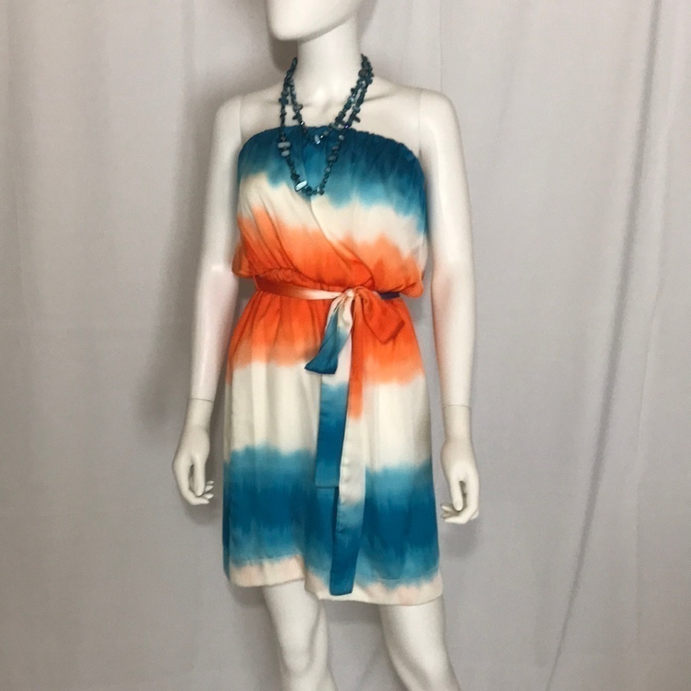 Collective Clothing Strapless Silky Dress
